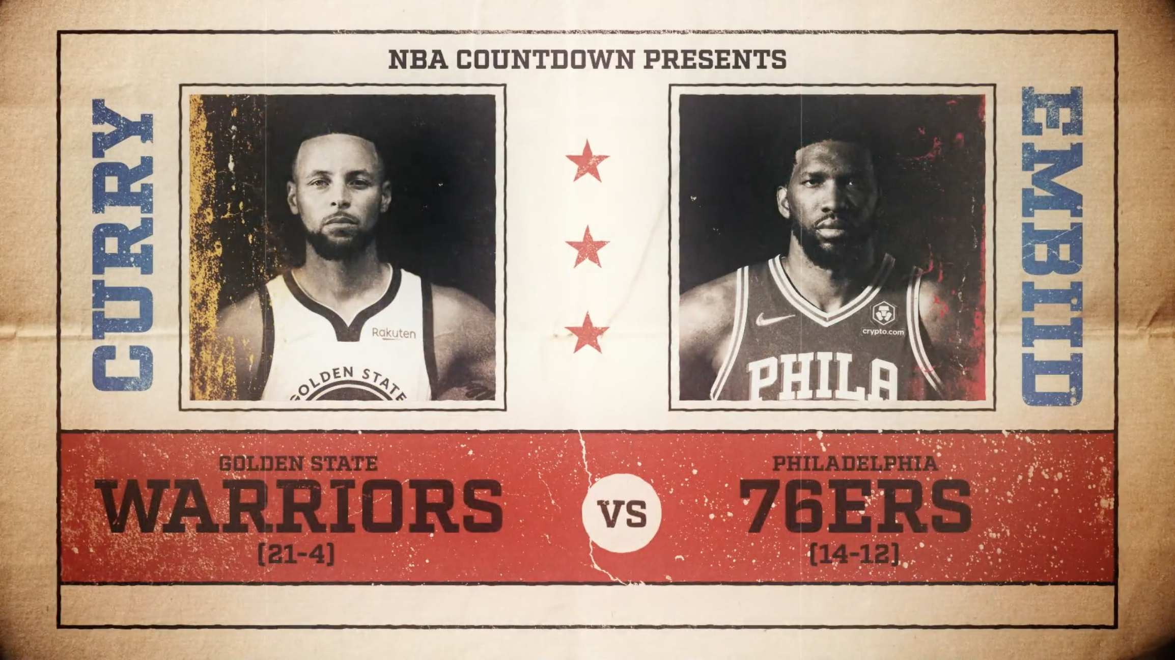 NBA Countdown Warriors 76ers with Andre Ward on ABC